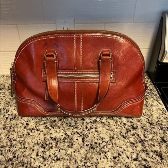 Coach Legacy Hampton Miranda Rare Burgundy Satchel 11085 Turnlock Bag Purse - Picture 7 of 11